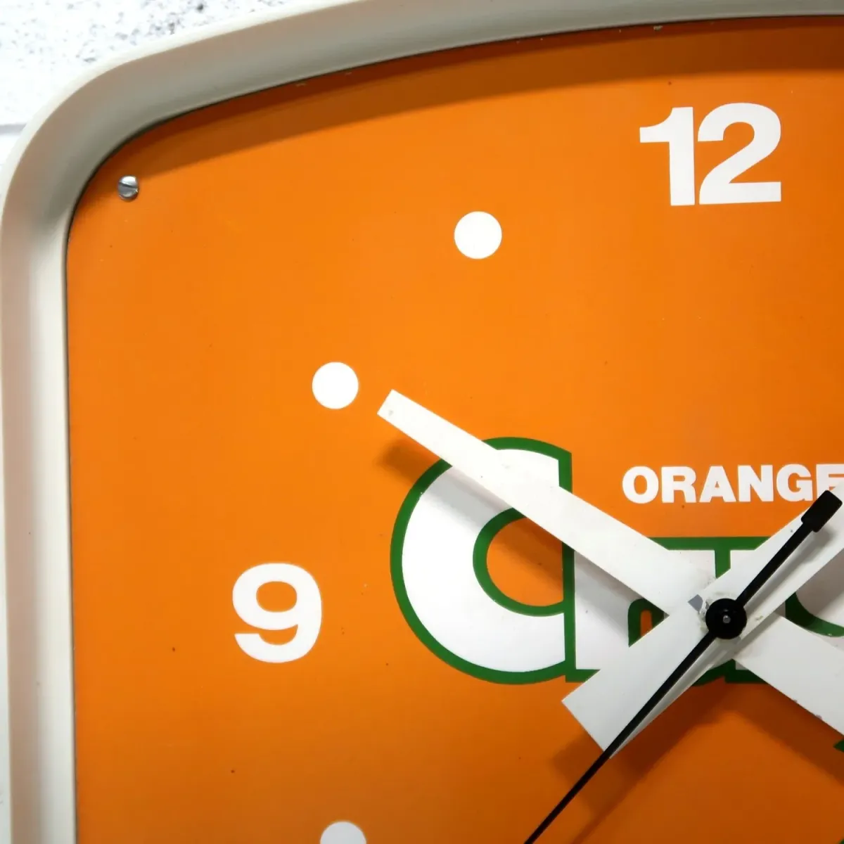 ORANGE Crush ビンテージ ウォールクロック