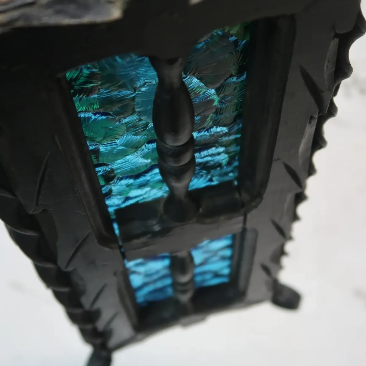 アンティーク アイアン×ウッド ペンダントランプ