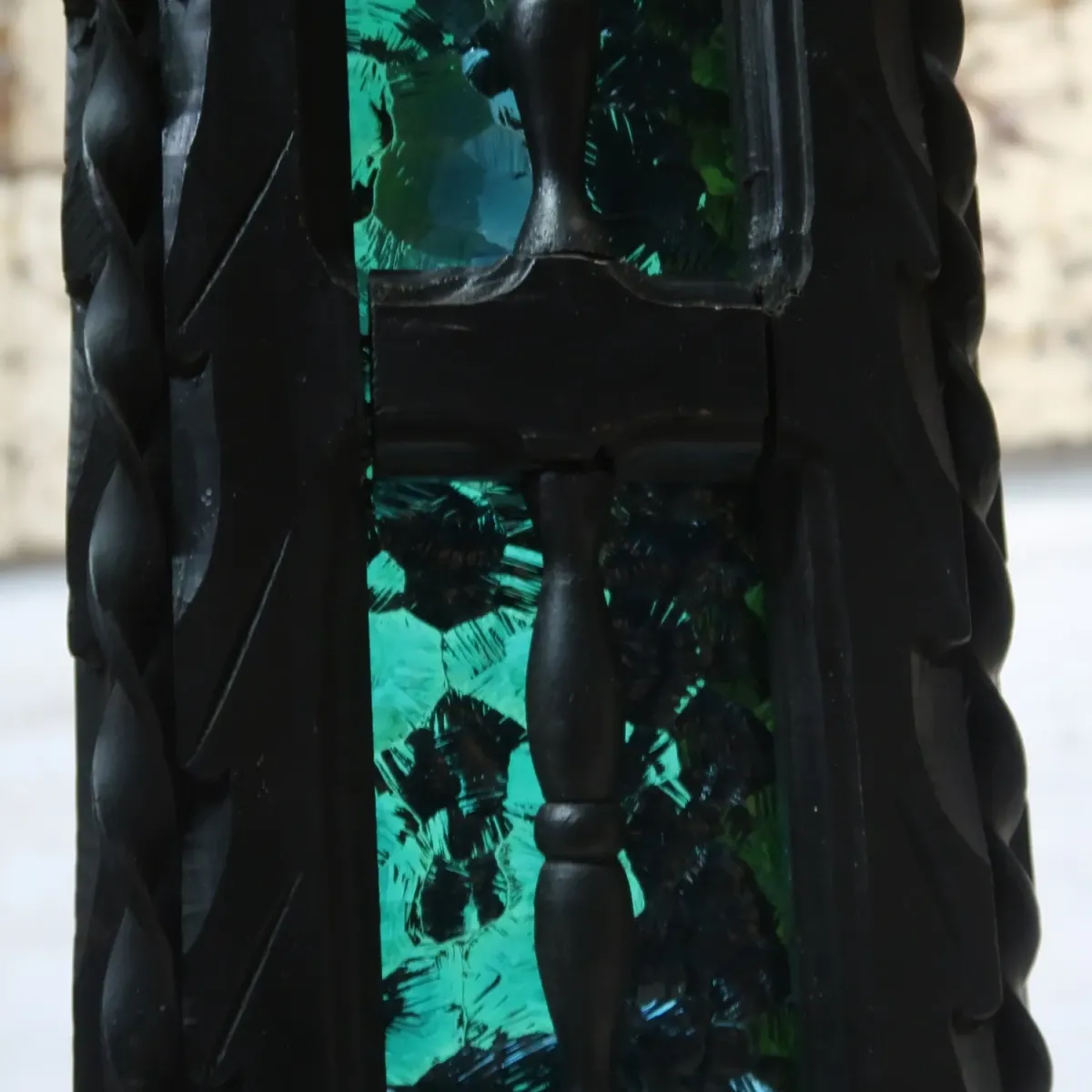 アンティーク アイアン×ウッド ペンダントランプ