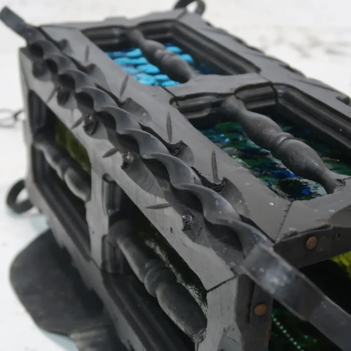 アンティーク アイアン×ウッド ペンダントランプ