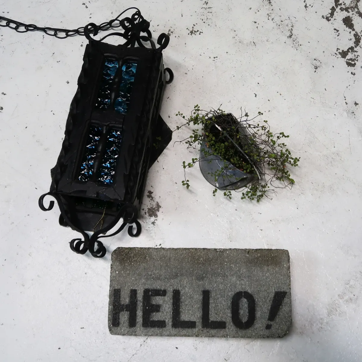 アンティーク アイアン×ウッド ペンダントランプ