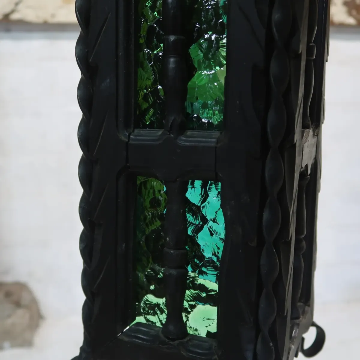 アンティーク アイアン×ウッド ペンダントランプ