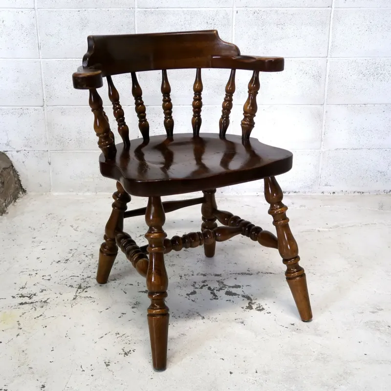 アンティーク ウッド キャプテンチェア