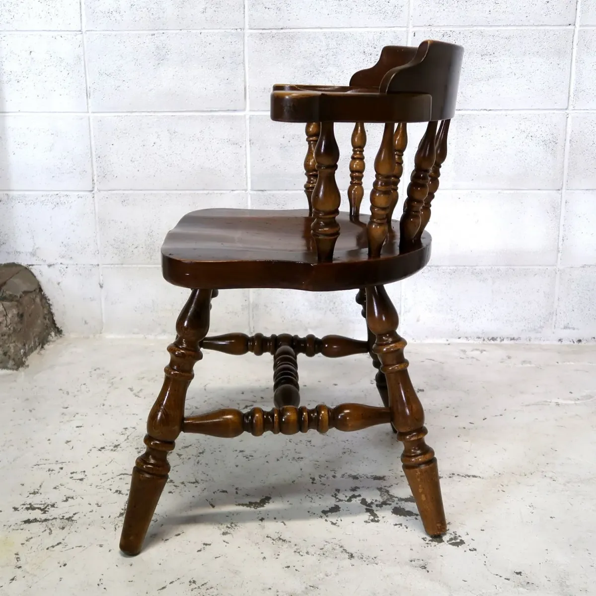 アンティーク ウッド キャプテンチェア