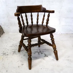 アンティーク ウッド キャプテンチェア