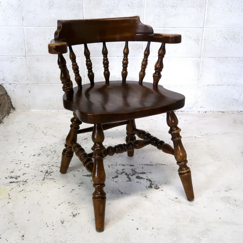 アンティーク ウッド キャプテンチェア