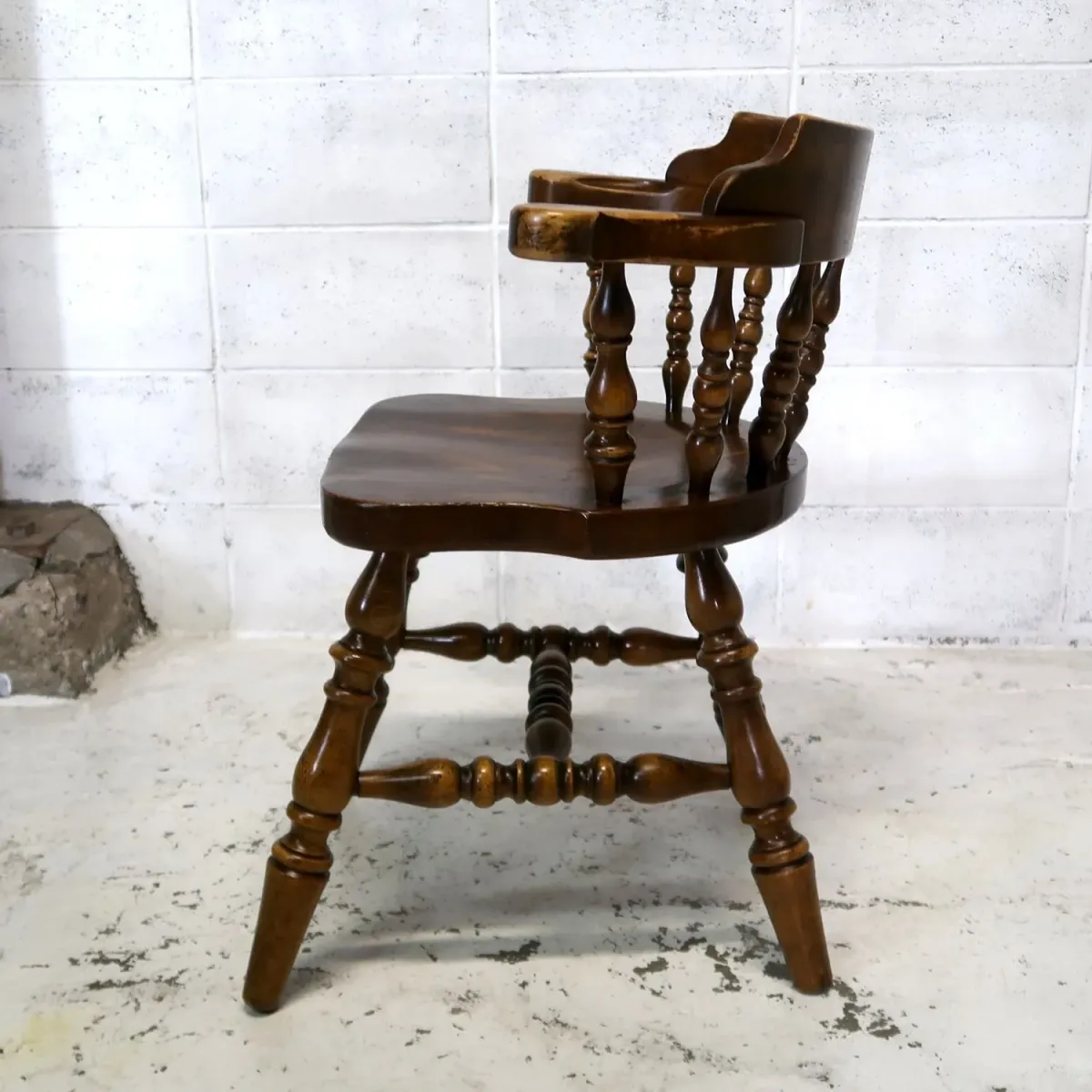 アンティーク ウッド キャプテンチェア