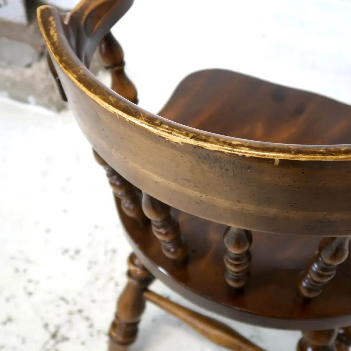 アンティーク ウッド キャプテンチェア