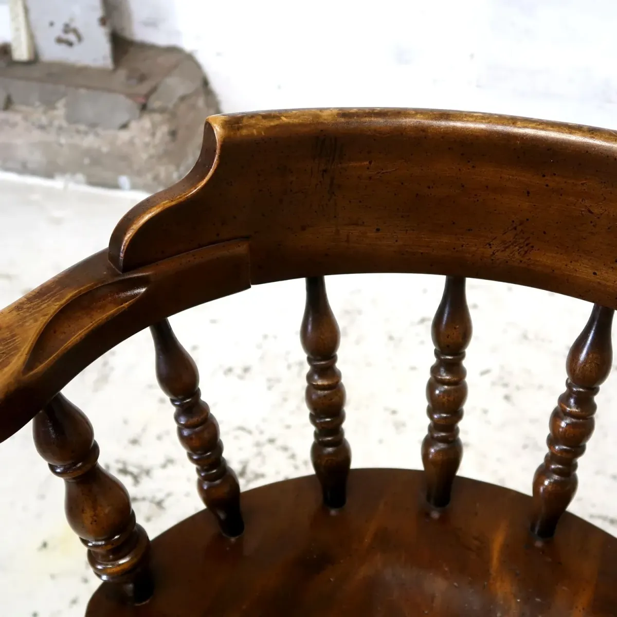 アンティーク ウッド キャプテンチェア