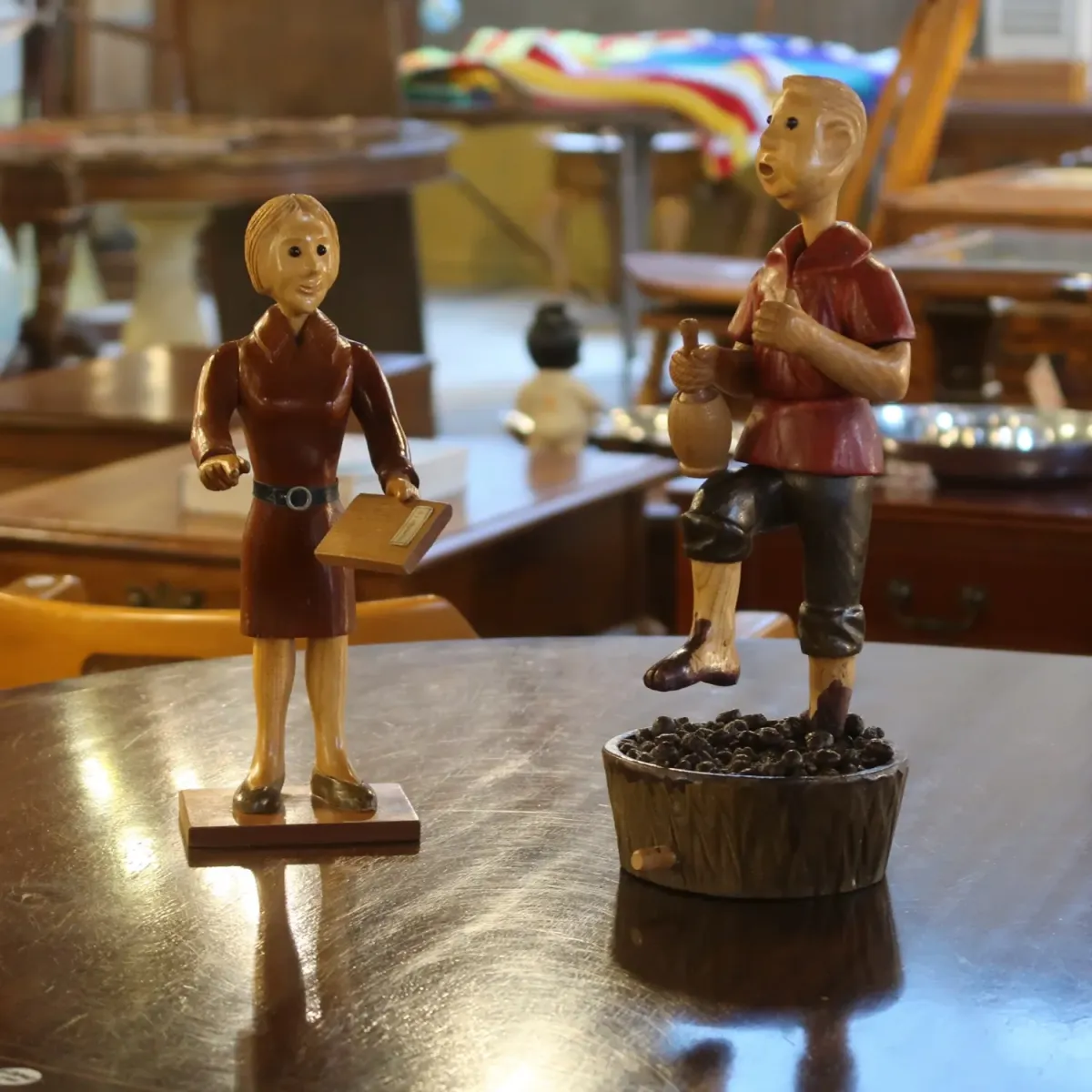 70's ROMER レーマー社製 ビンテージ 木彫り人形