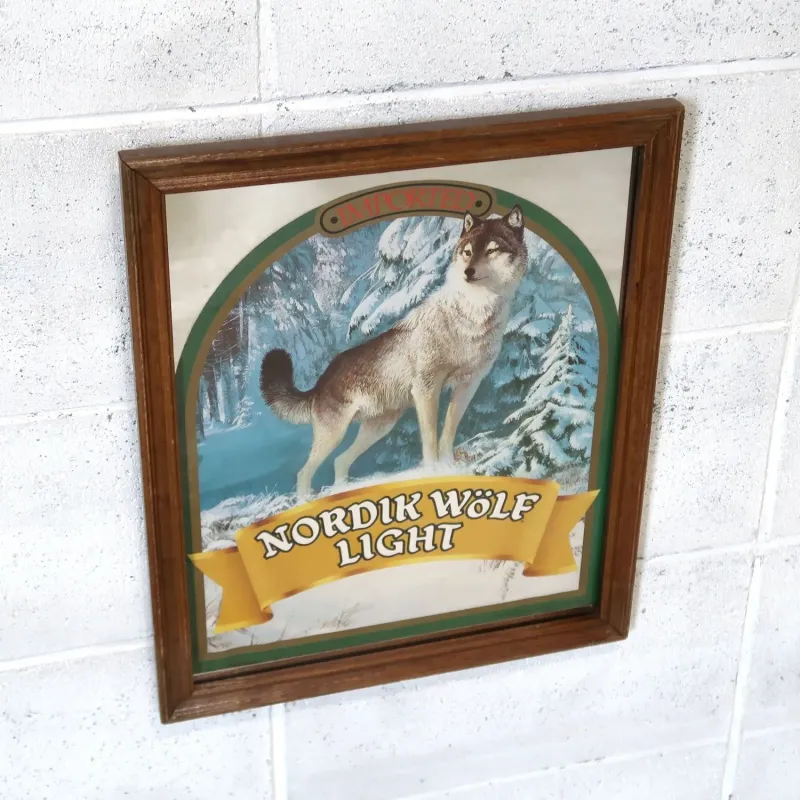 NORDIK WOLF LIGHT ビンテージ パブミラー