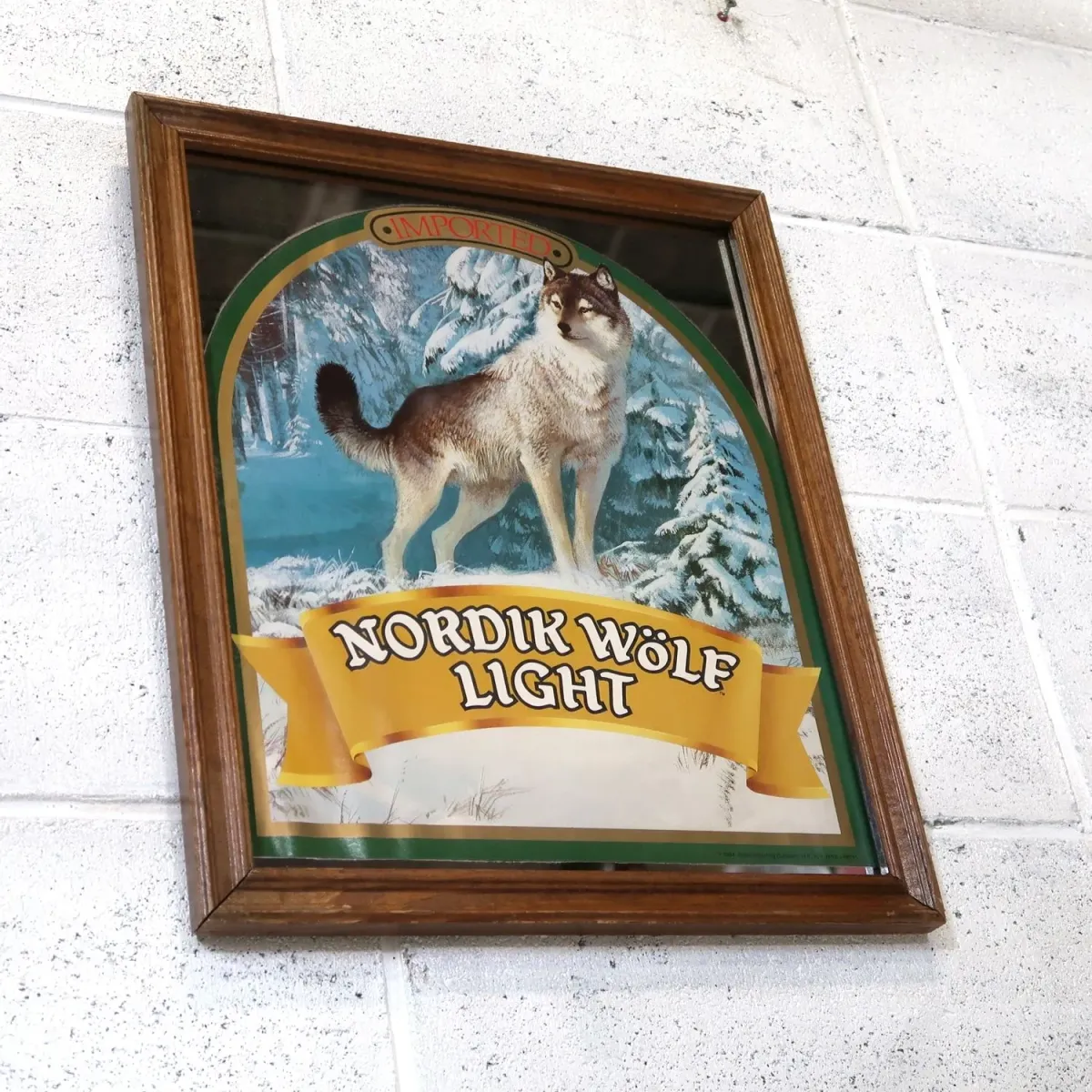 NORDIK WOLF LIGHT ビンテージ パブミラー