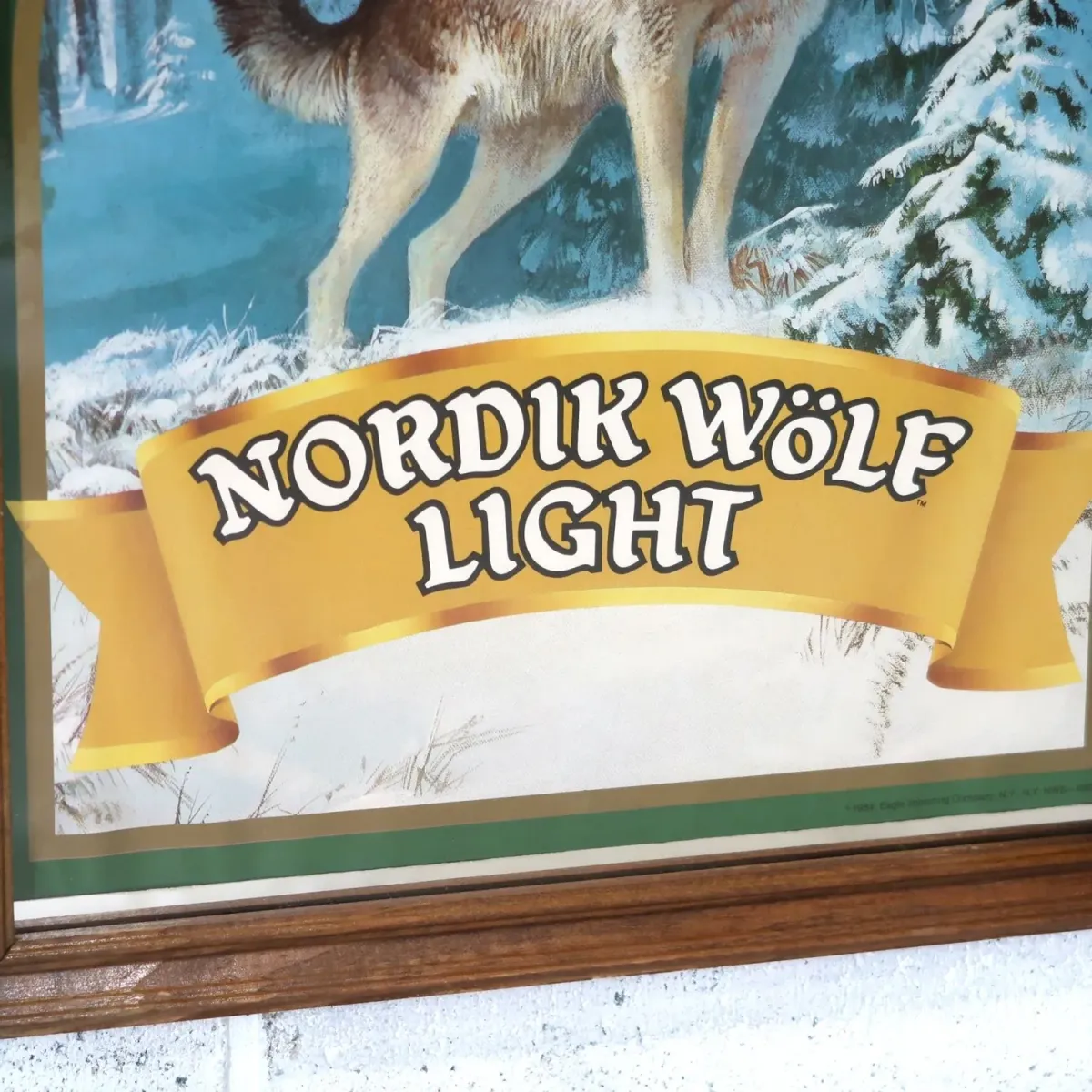 NORDIK WOLF LIGHT ビンテージ パブミラー