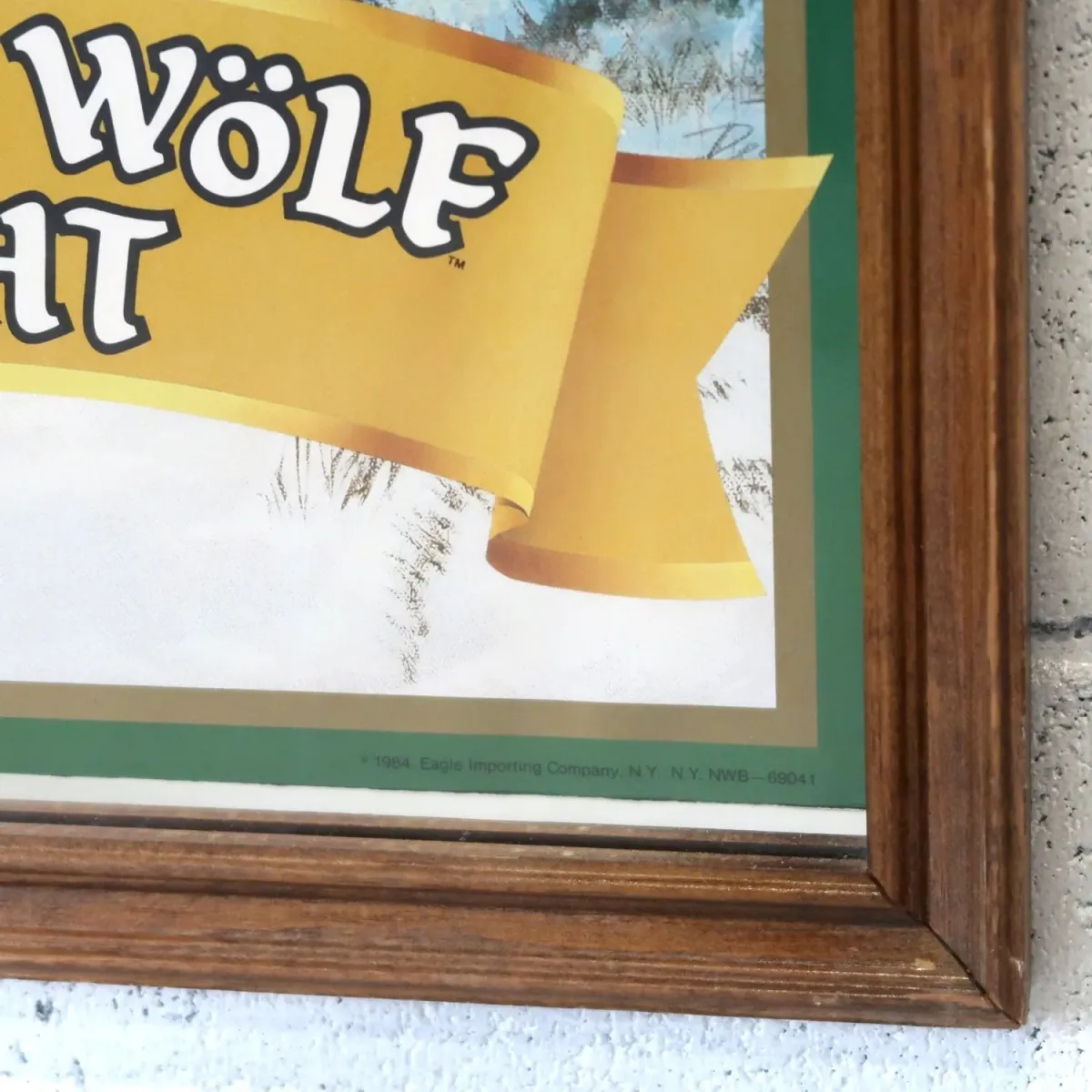 NORDIK WOLF LIGHT ビンテージ パブミラー