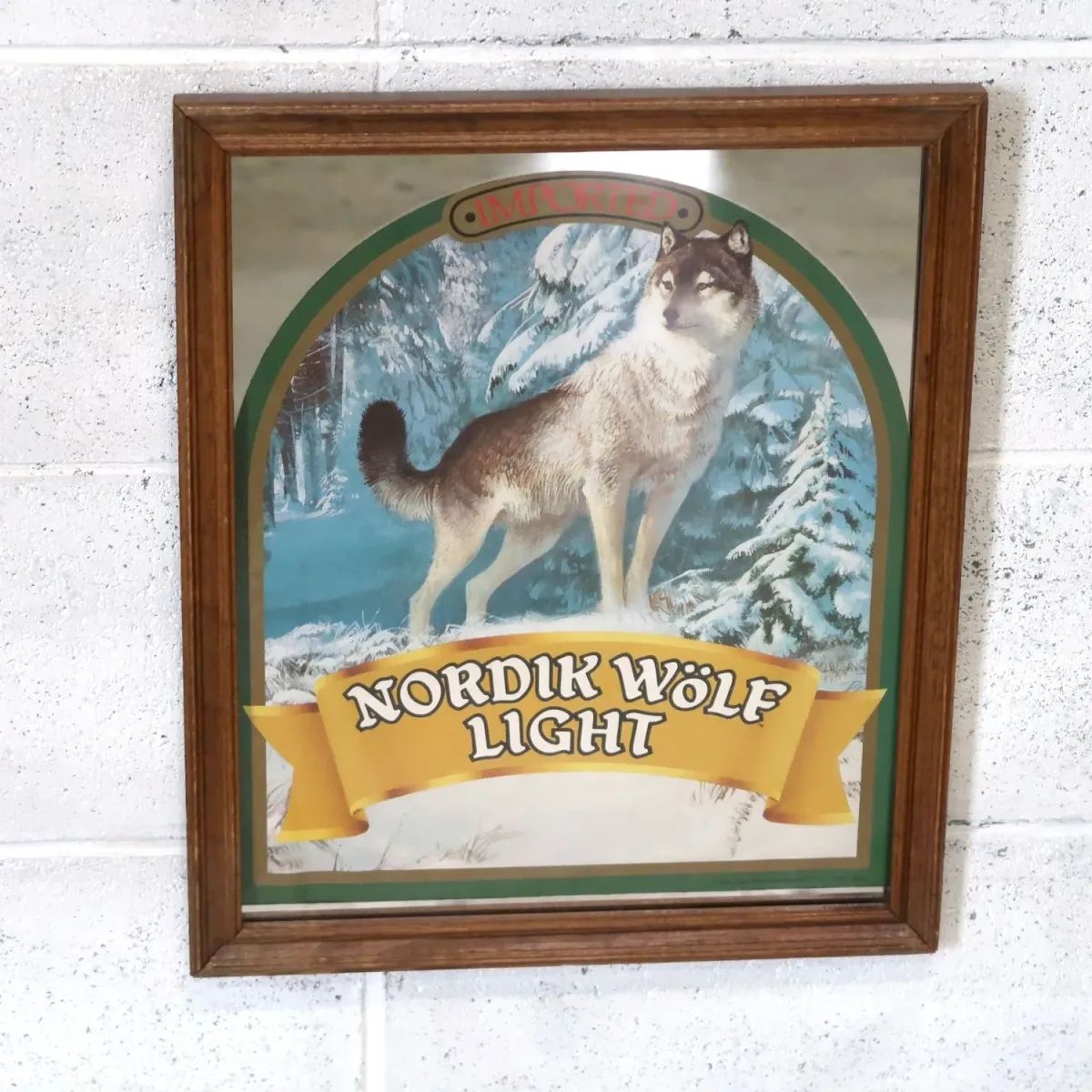 NORDIK WOLF LIGHT ビンテージ パブミラー