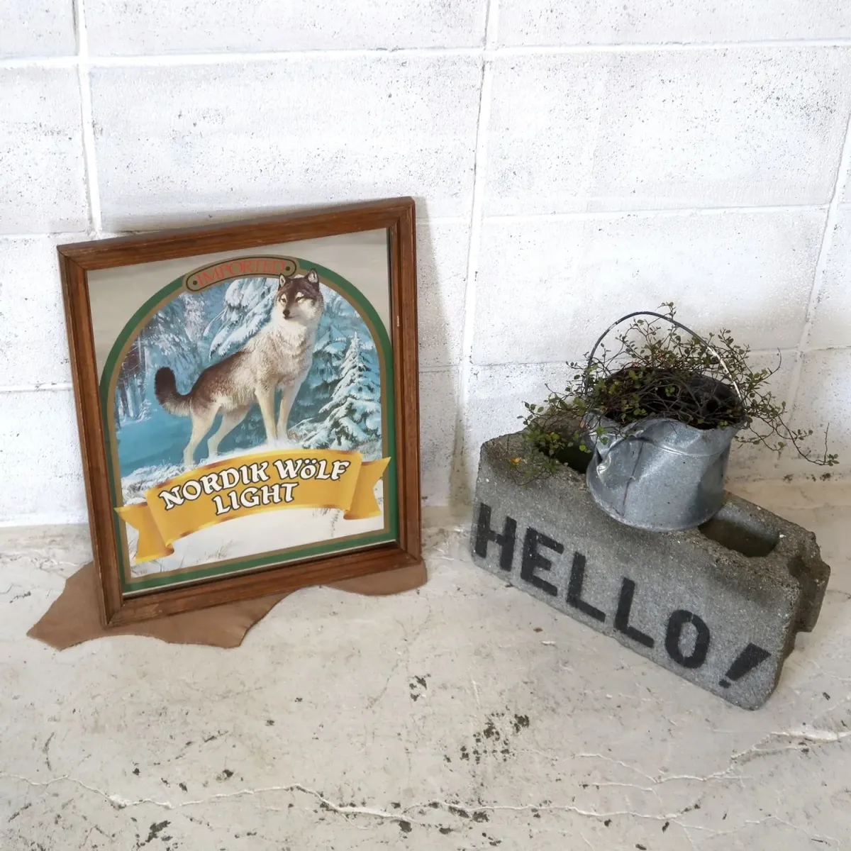 NORDIK WOLF LIGHT ビンテージ パブミラー