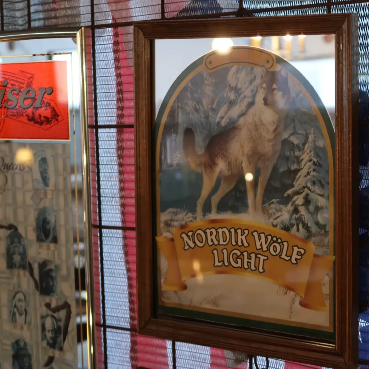 NORDIK WOLF LIGHT ビンテージ パブミラー