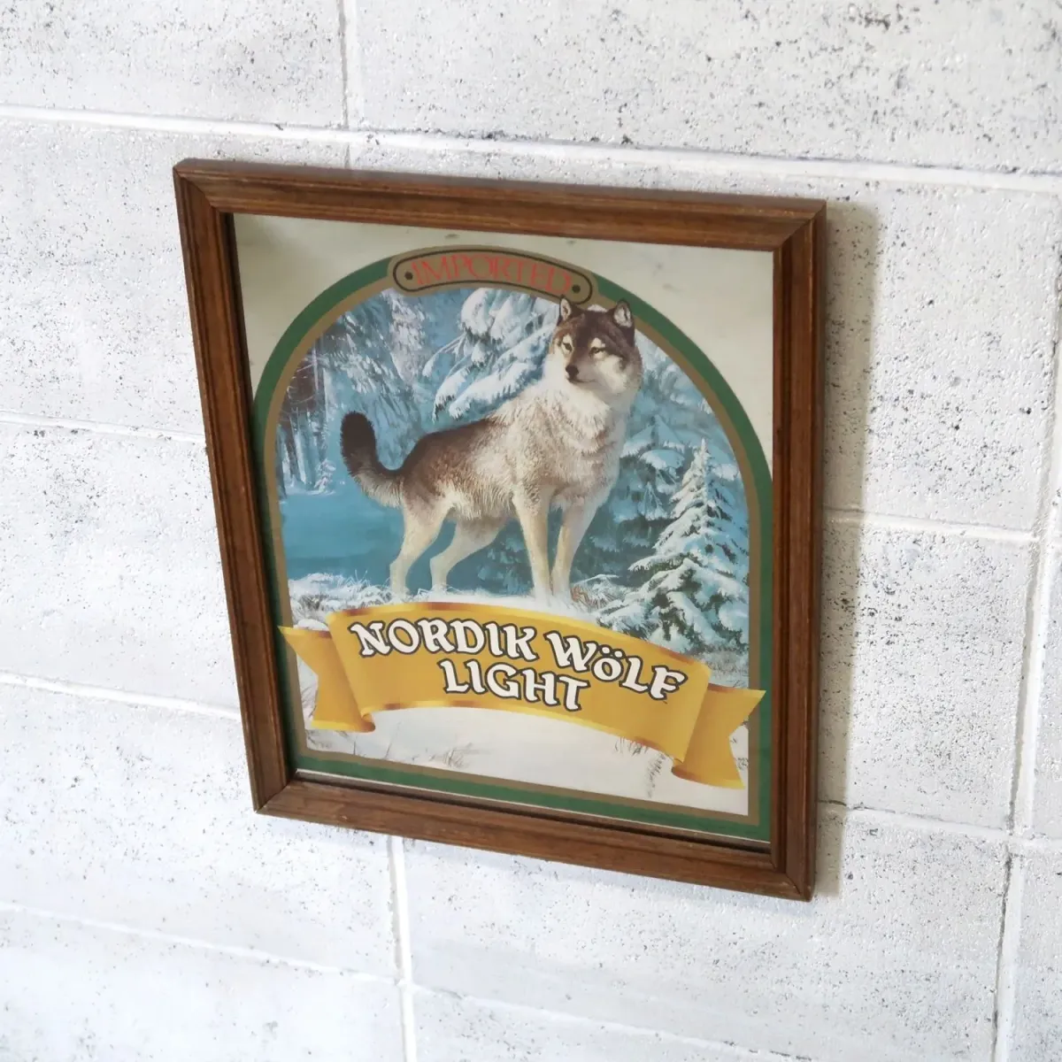 NORDIK WOLF LIGHT ビンテージ パブミラー