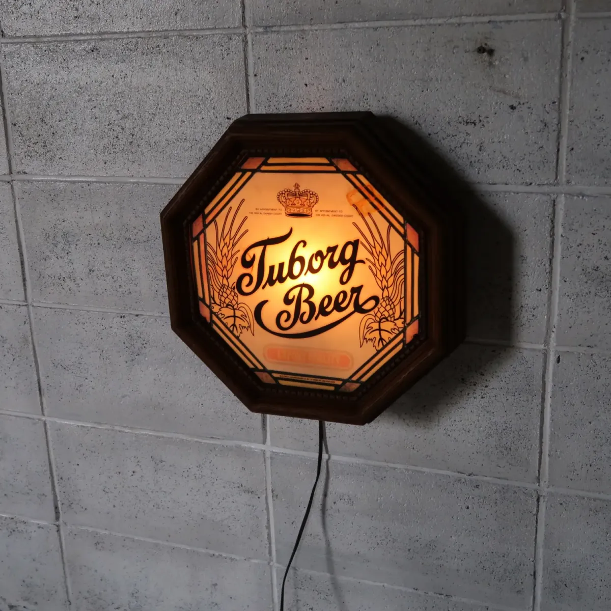 Tuborg Beer ビンテージ ライトサイン