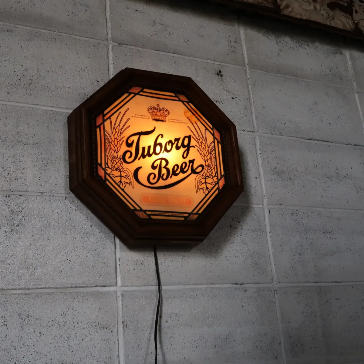 Tuborg Beer ビンテージ ライトサイン