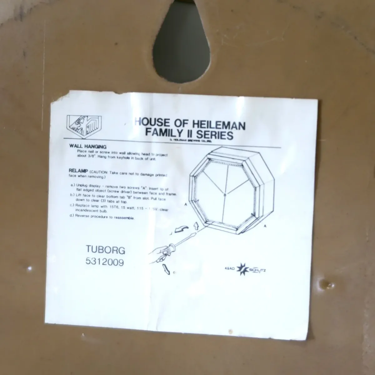 Tuborg Beer ビンテージ ライトサイン