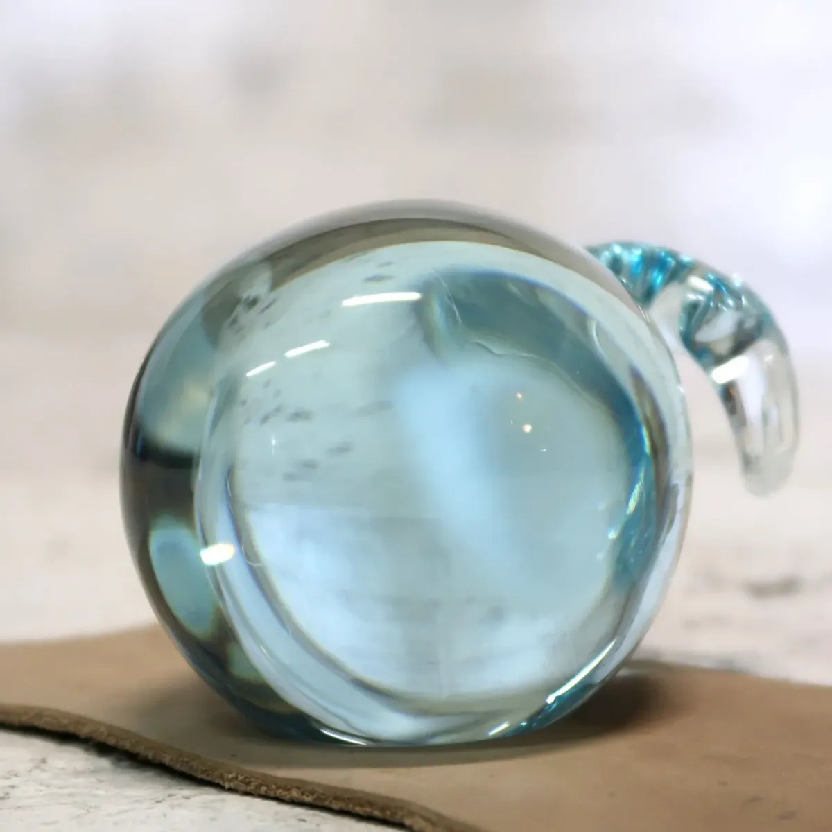 ビンテージ ガラスオブジェ ヒツジ