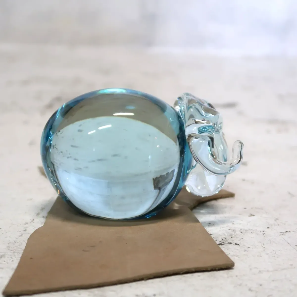 ビンテージ ガラスオブジェ ヒツジ