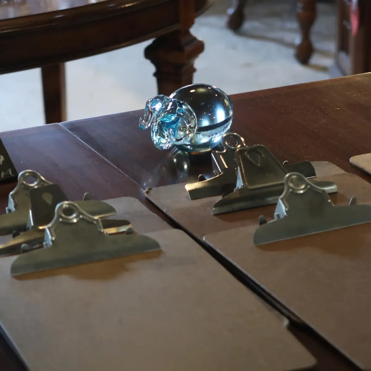 ビンテージ ガラスオブジェ ヒツジ