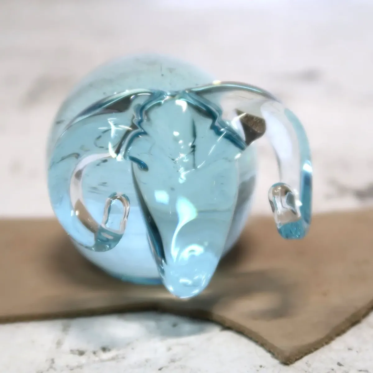 ビンテージ ガラスオブジェ ヒツジ