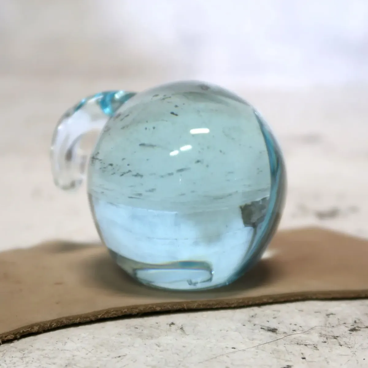 ビンテージ ガラスオブジェ ヒツジ