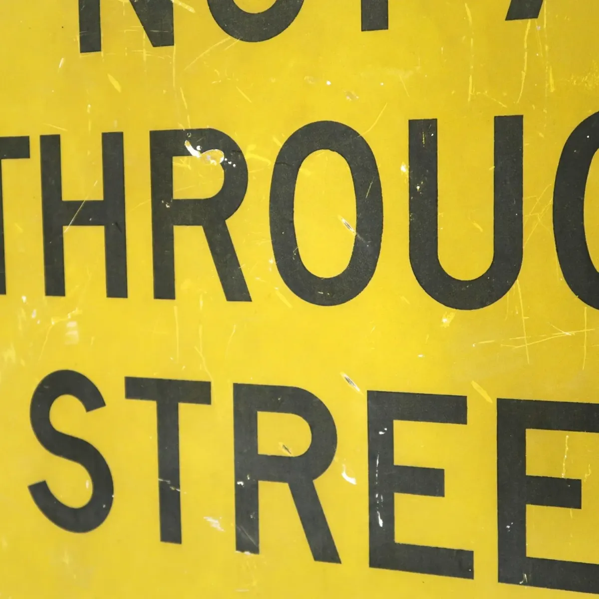 NOT A THROUGH STREET ビンテージ ロードサイン