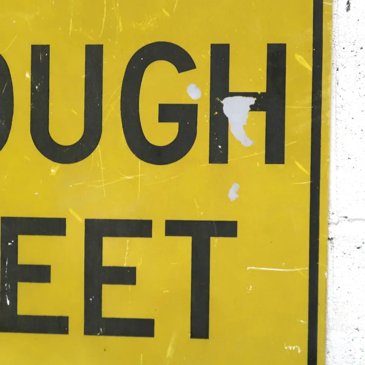 NOT A THROUGH STREET ビンテージ ロードサイン