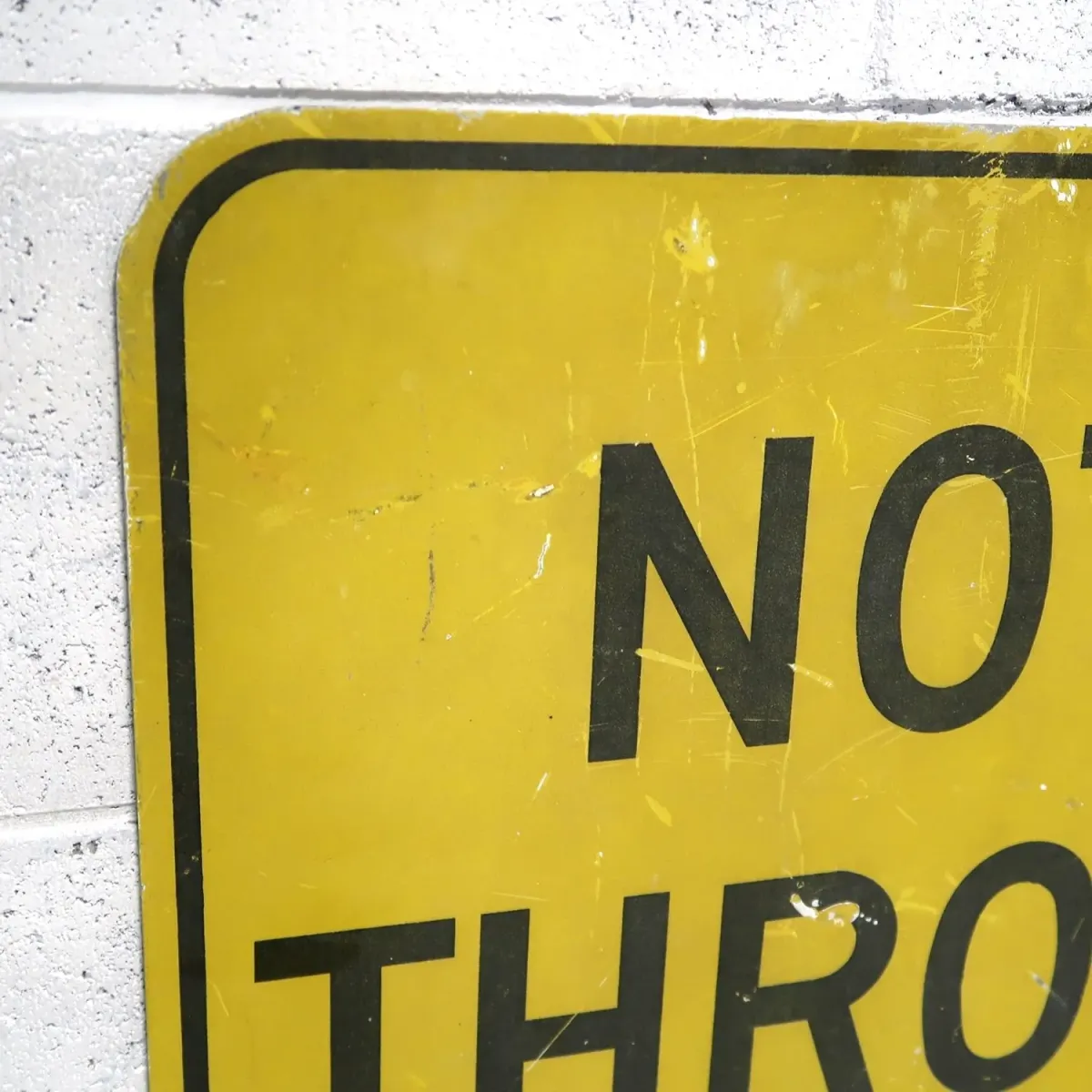 NOT A THROUGH STREET ビンテージ ロードサイン