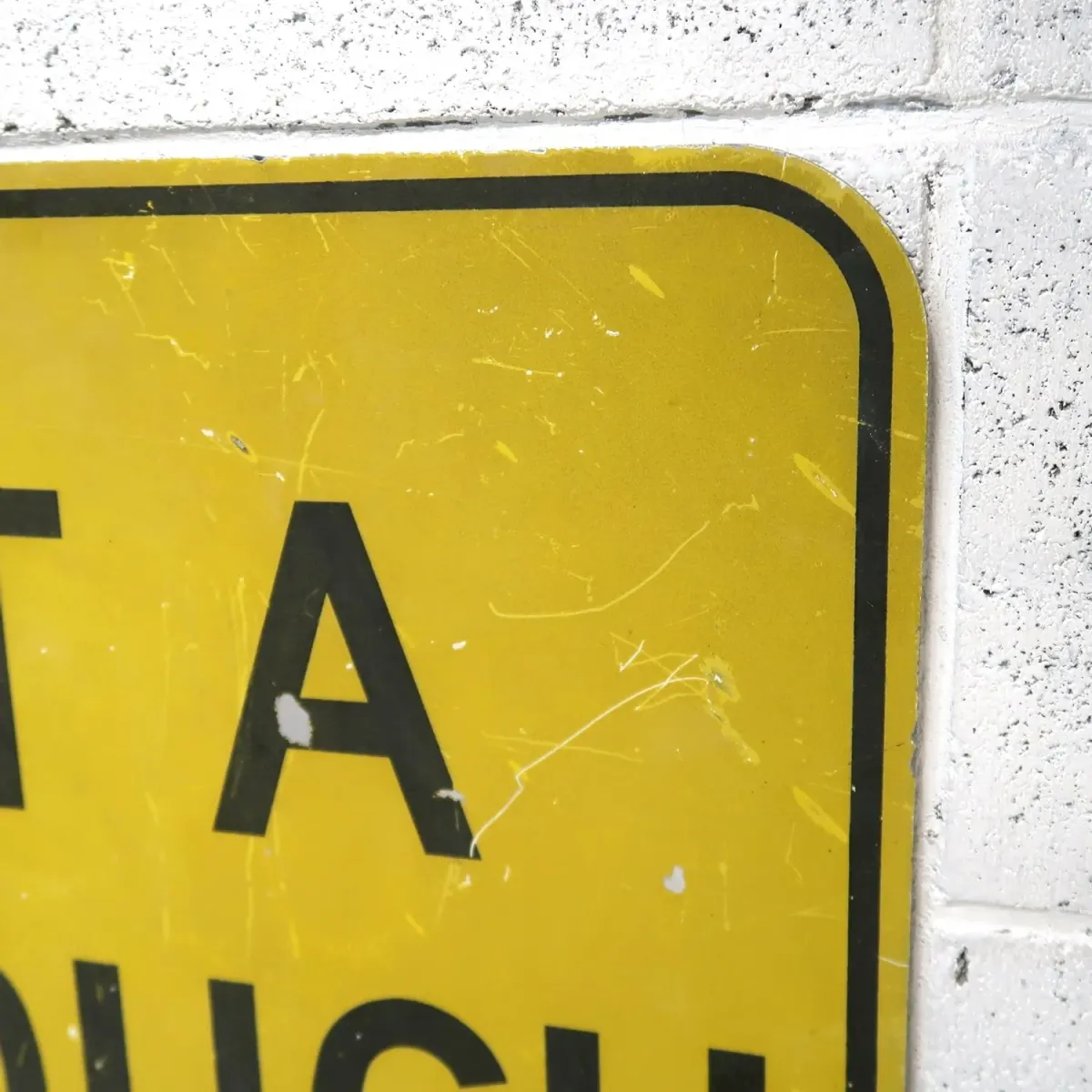 NOT A THROUGH STREET ビンテージ ロードサイン