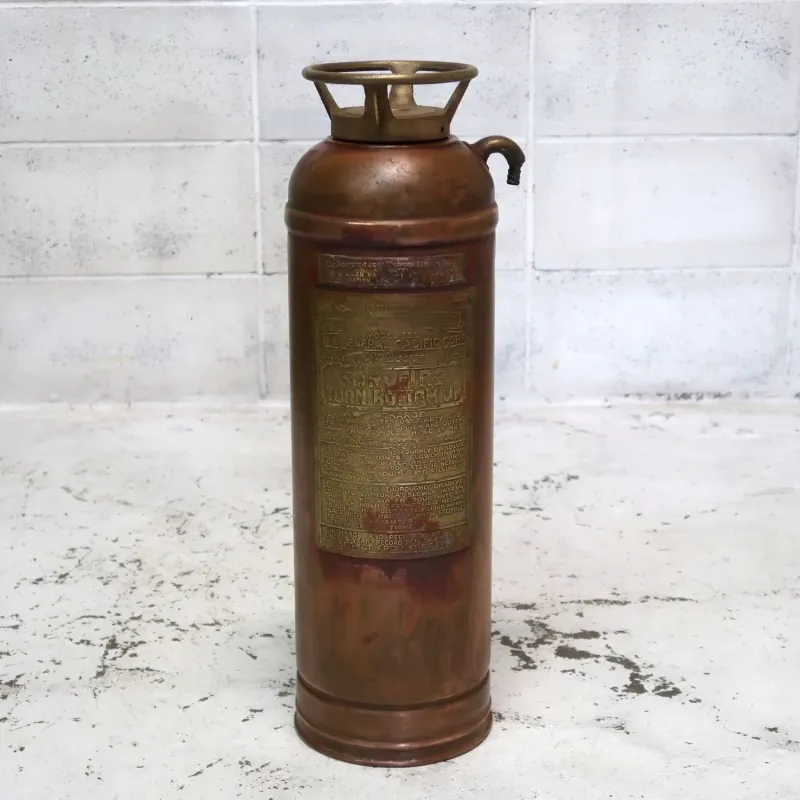 ビンテージ 消火器 銅×真鍮