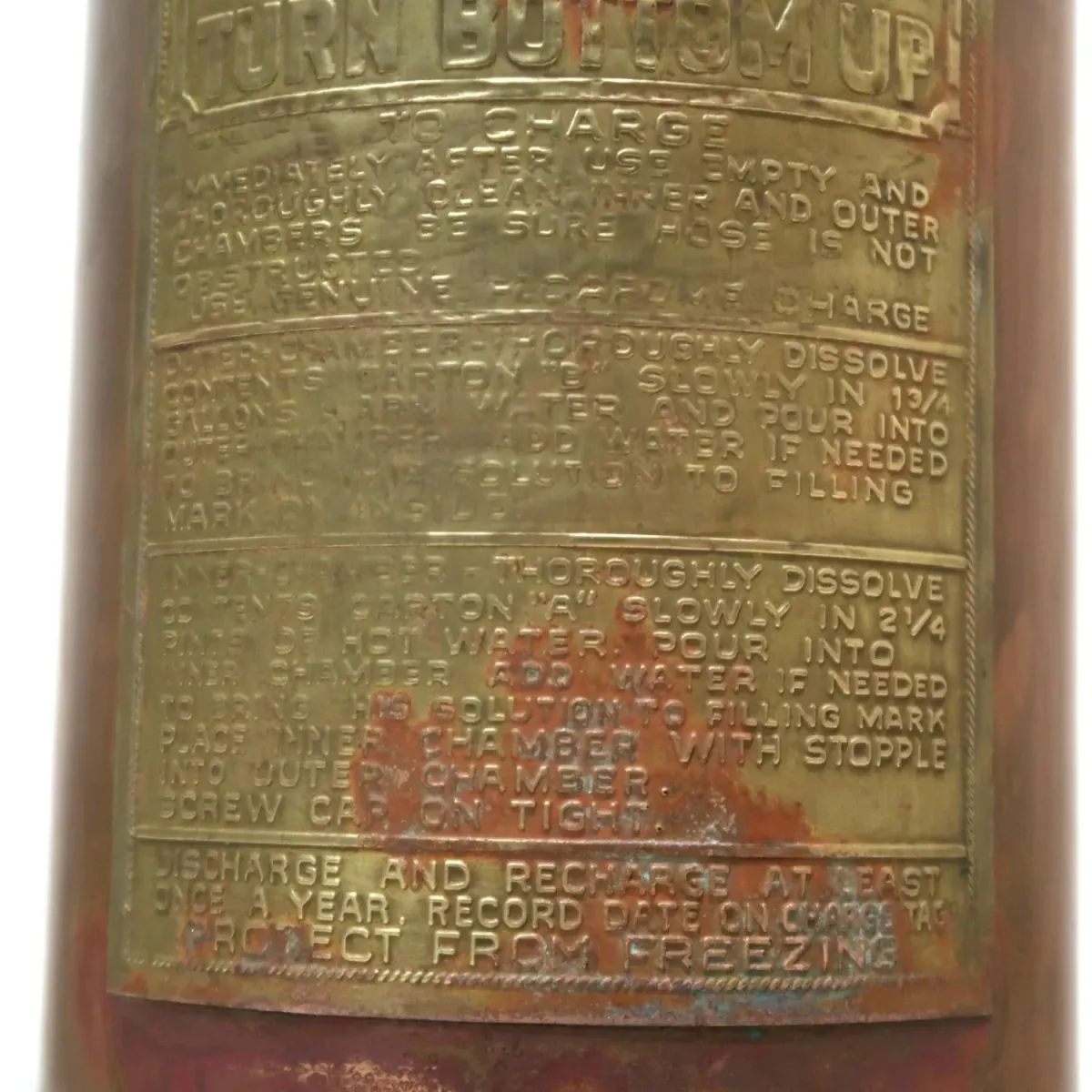 ビンテージ 消火器 銅×真鍮