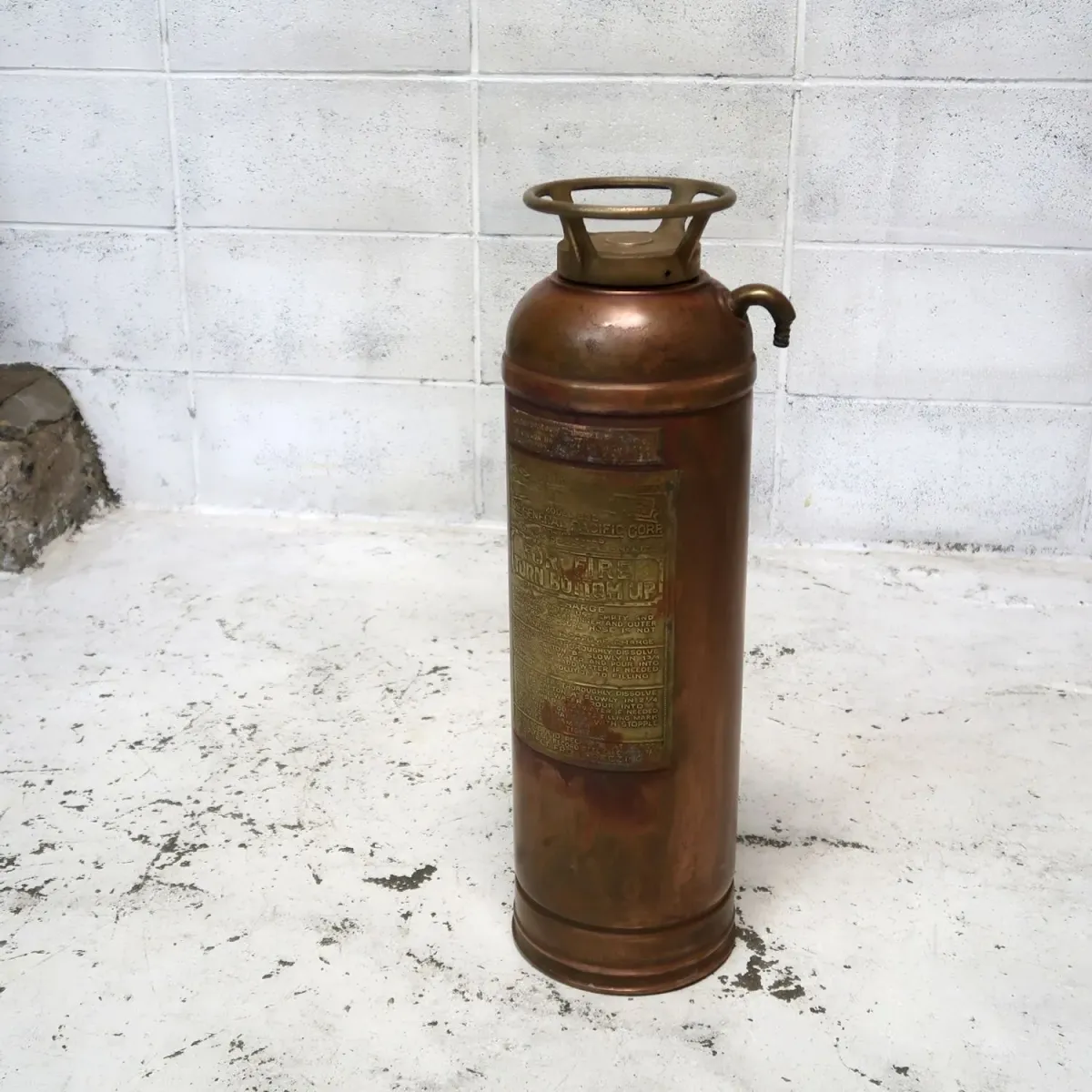 ビンテージ 消火器 銅×真鍮