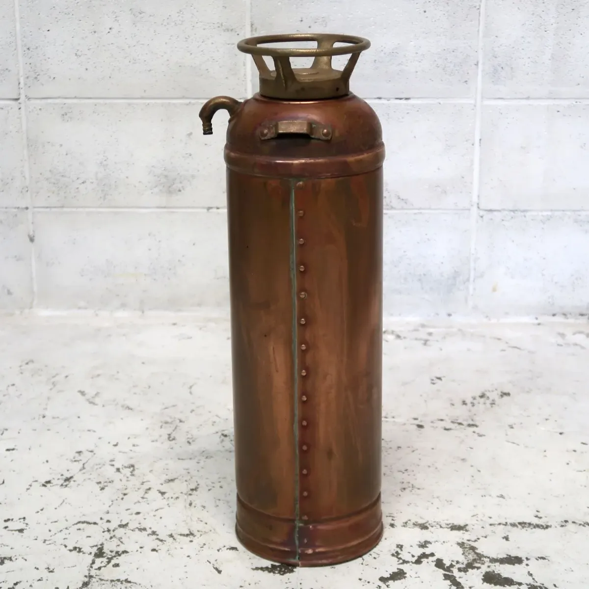 ビンテージ 消火器 銅×真鍮