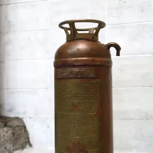 ビンテージ 消火器 銅×真鍮