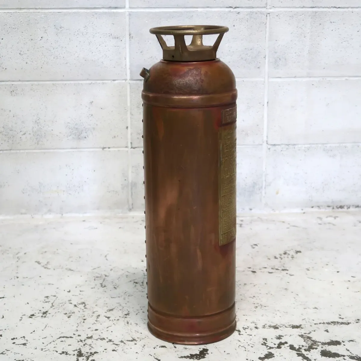 ビンテージ 消火器 銅×真鍮
