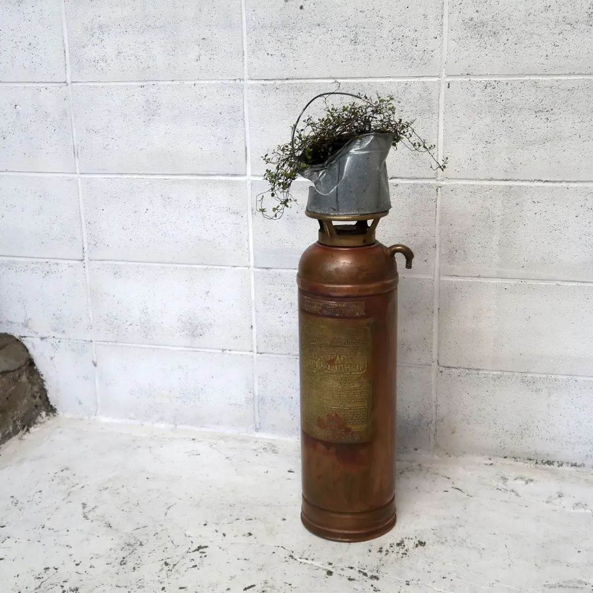 ビンテージ 消火器 銅×真鍮