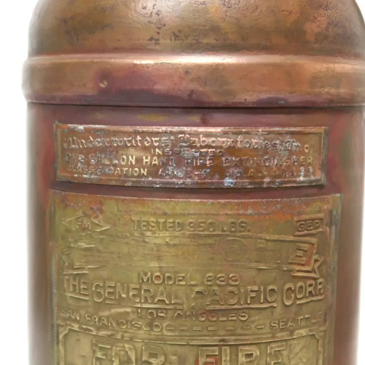 ビンテージ 消火器 銅×真鍮