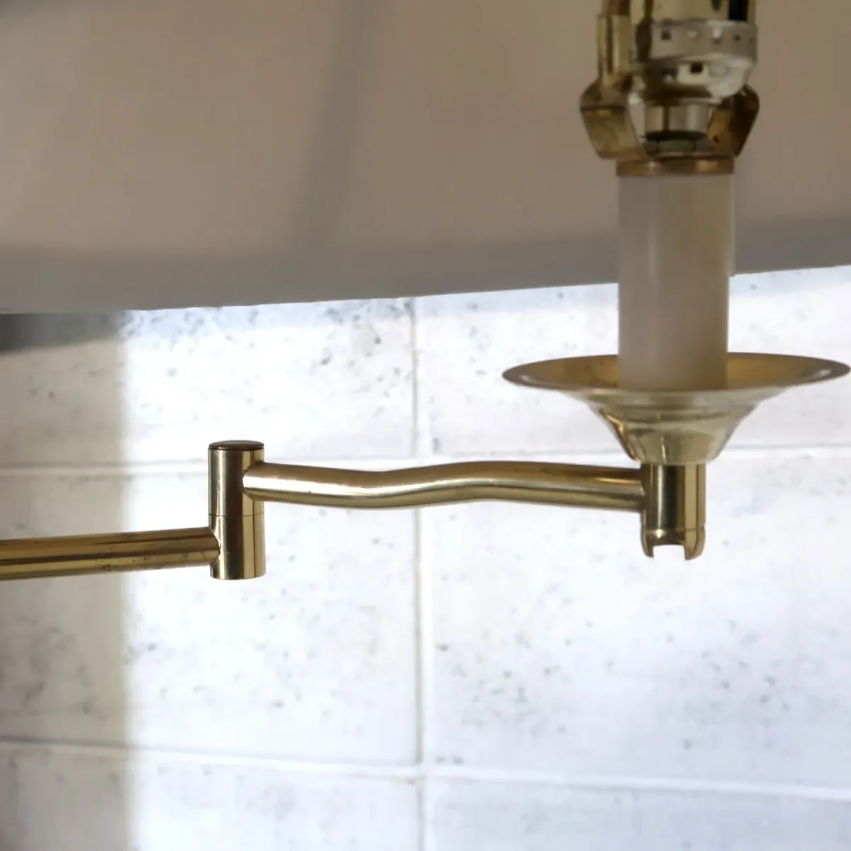 アンティーク ゴールドメタル フロアランプ