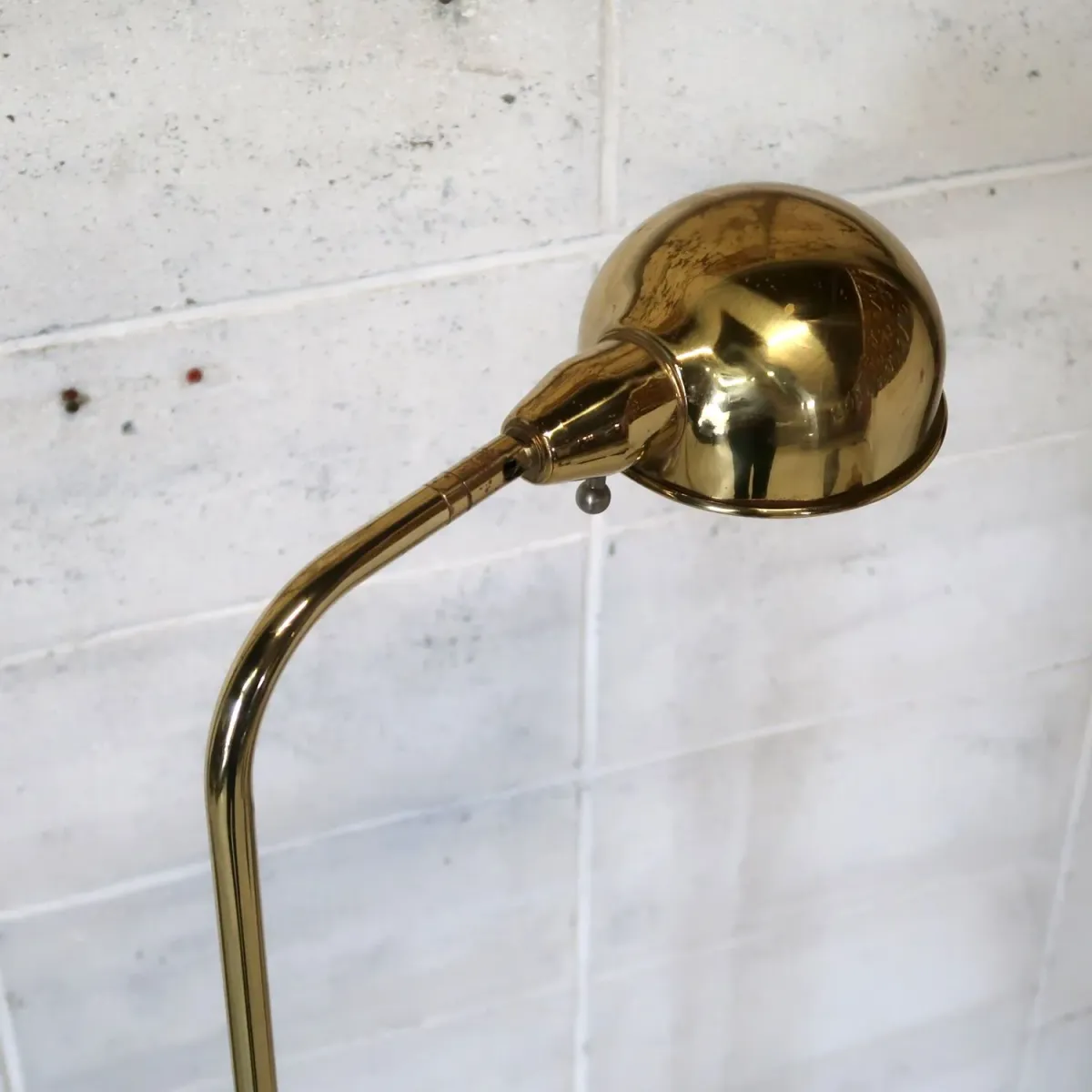 アンティーク ゴールドメタル フロアランプ