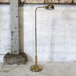 アンティーク ゴールドメタル フロアランプ