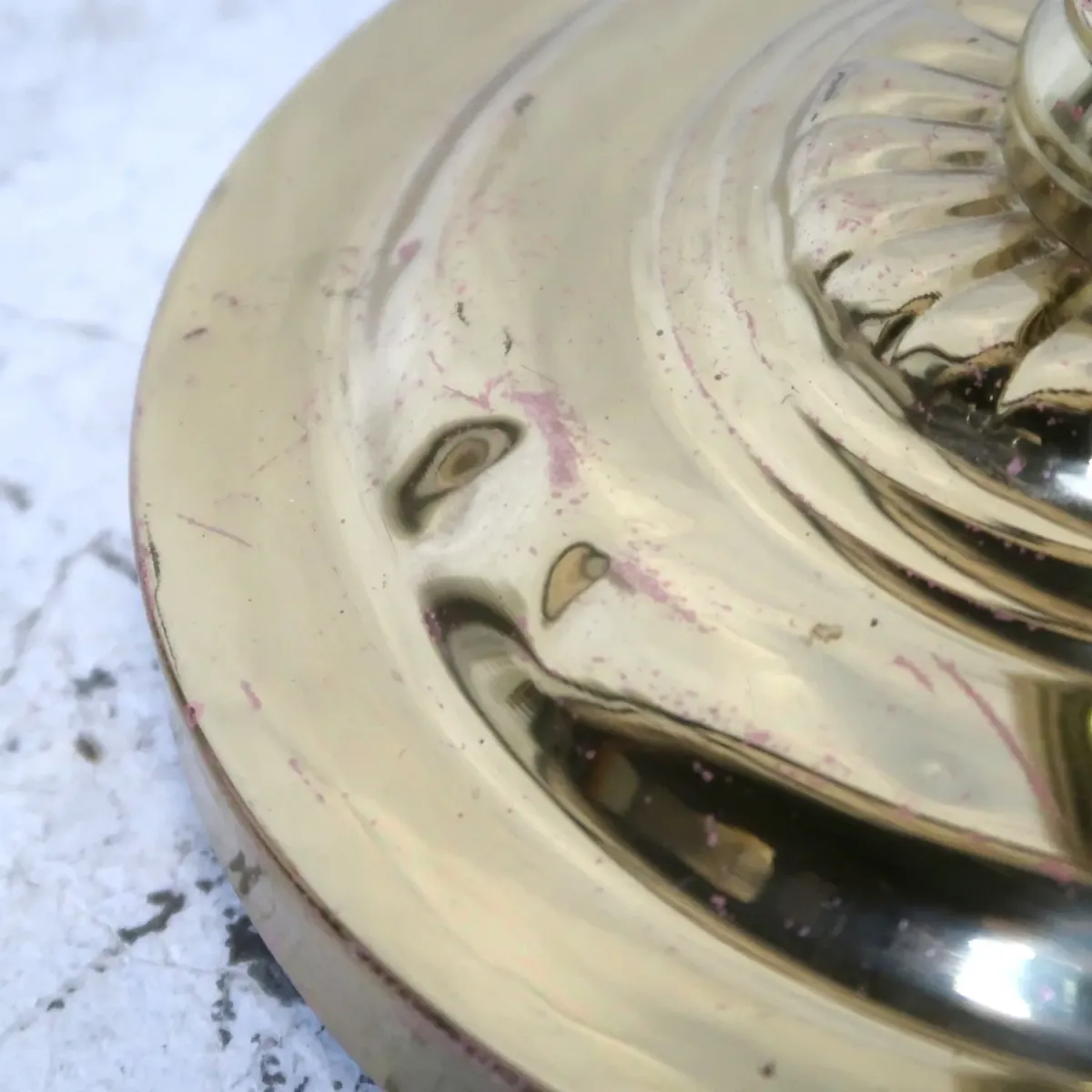 アンティーク ゴールドメタル フロアランプ