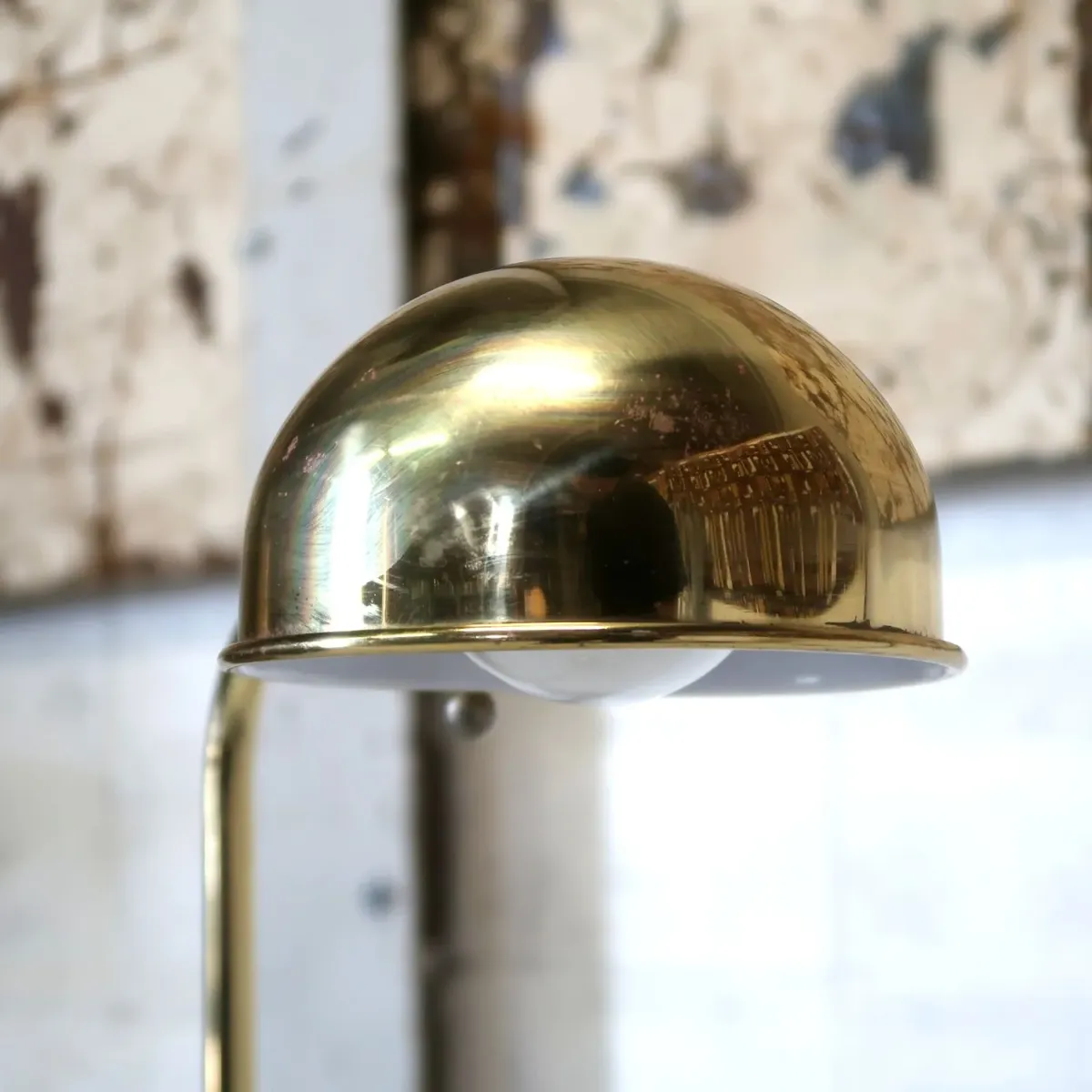 アンティーク ゴールドメタル フロアランプ