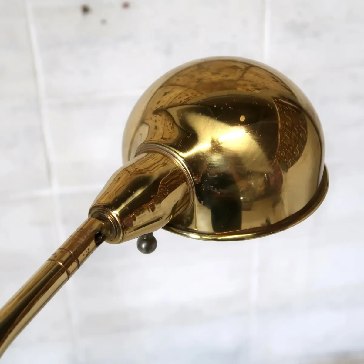 アンティーク ゴールドメタル フロアランプ