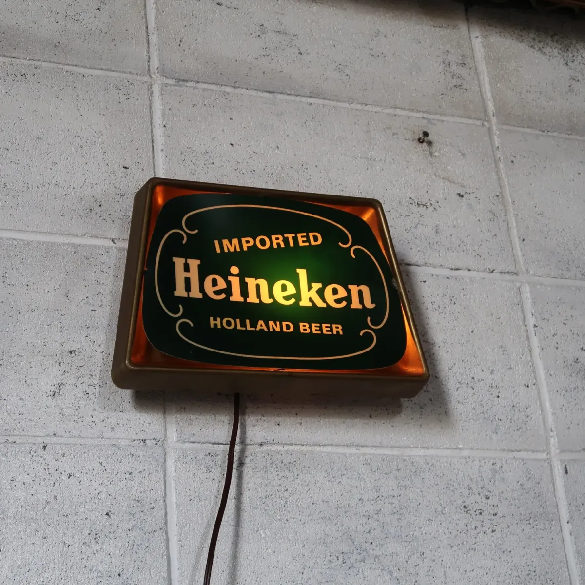 Heineken ビンテージ ライトサイン