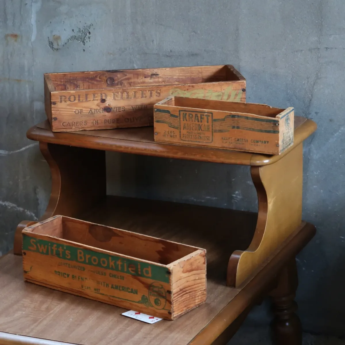 ビンテージ ミニウッドボックス